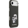 Karl Lagerfeld IML Aquarelle Karl and Choupette Case for iPhone Air Black - (KLHMP17MHMKCAQOK)
