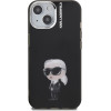 Karl Lagerfeld IML Aquarelle Karl Case for iPhone 15 Black - (KLHCP15SHMKIAQK)