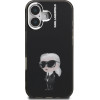 Karl Lagerfeld IML Aquarelle Karl Case for iPhone 16 Black - (KLHCP16SHMKIAQK)