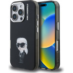 Karl Lagerfeld IML Aquarelle Karl Case for iPhone 16 Pro Max Black - (KLHCP16XHMKIAQK)
