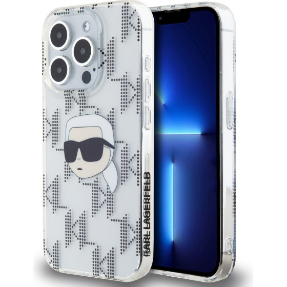 Karl Lagerfeld IML Electroplated Karl Head Case for iPhone 15 Pro Max Transparent - (KLHCP15XHKLPKHT)