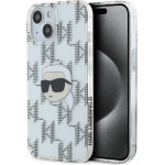 Karl Lagerfeld IML Electroplated Karl Head Case for iPhone 15 Transparent - (KLHCP15SHKLPKHT)