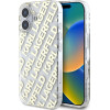 Karl Lagerfeld IML Electroplated Repeated Logo Case for iPhone 16 Gold - (KLHCP16SHKFOEMD)