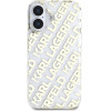 Karl Lagerfeld IML Electroplated Repeated Logo Case for iPhone 16 Gold - (KLHCP16SHKFOEMD)