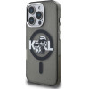Karl Lagerfeld IML Glitter Karl and Choupette Sketch MagSafe Case for iPhone 16 Pro Black - (KLHMP16LHGKCGKBK)