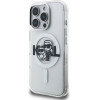 Karl Lagerfeld IML Glitter Karl and Choupette Sketch MagSafe Case for iPhone 16 Pro Max Transparent - (KLHMP16XHGKCGKBT)