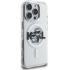 Karl Lagerfeld IML Glitter Karl and Choupette Sketch MagSafe Case for iPhone 16 Pro Transparent - (KLHMP16LHGKCGKBT)