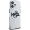 Karl Lagerfeld IML Glitter Karl and Choupette Sketch MagSafe Case for iPhone 16 Transparent - (KLHMP16SHGKCGKBT)