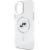 Karl Lagerfeld IML K&CH Heads Metal Frame MagSafe Case for iPhone 12/12 Pro Transparent - (KLHMP12MHLSKCH)