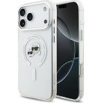 Karl Lagerfeld IML K&CH Heads Metal Frame MagSafe Case for iPhone 17 Pro Max Transparent - (KLHMP17XHLSKCH)