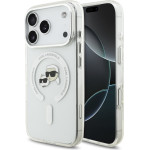 Karl Lagerfeld IML K&CH Heads Metal Frame MagSafe Case for iPhone 17 Pro Transparent - (KLHMP17LHLSKCH)