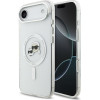 Karl Lagerfeld IML K&CH Heads Metal Frame MagSafe Case for iPhone Air Transparent - (KLHMP17MHLSKCH)