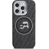 Karl Lagerfeld IML K&CH Heads Repeated Logo MagSafe Case for iPhone 15 Pro Black - (KLHMP15LHMKBKCHK)