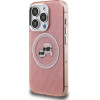 Karl Lagerfeld IML K&CH Heads Repeated Logo MagSafe Case for iPhone 15 Pro Max Pink - (KLHMP15XHMKBKCHP)