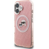 Karl Lagerfeld IML K&CH Heads Repeated Logo MagSafe Case for iPhone 16 Pink - (KLHMP16SHMKBKCHP)