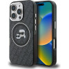 Karl Lagerfeld IML K&CH Heads Repeated Logo MagSafe Case for iPhone 16 Pro Max Black - (KLHMP16XHMKBKCHK)