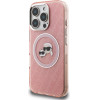 Karl Lagerfeld IML K&CH Heads Repeated Logo MagSafe Case for iPhone 16 Pro Pink - (KLHMP16LHMKBKCHP)