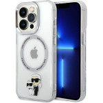 Karl Lagerfeld IML Karl and Choupette MagSafe Case for iPhone 15 Pro Max Transparent - (KLHMP15XHNKCIT)