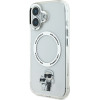 Karl Lagerfeld IML Karl and Choupette MagSafe Case for iPhone 16 Transparent - (KLHMP16SHNKCIT)