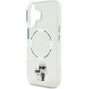 Karl Lagerfeld IML Karl and Choupette MagSafe Case for iPhone 16 Transparent - (KLHMP16SHNKCIT)