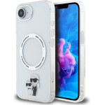 Karl Lagerfeld IML Karl and Choupette MagSafe Case for iPhone 16e Transparent - (KLHMPSE4HNKCIT)