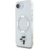 Karl Lagerfeld IML Karl and Choupette MagSafe Case for iPhone 16e Transparent - (KLHMPSE4HNKCIT)