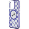 Karl Lagerfeld IML Monogram K&CH Heads MagSafe Case for iPhone 16 Pro Max Purple - (KLHMP16XHMCKMHU)
