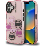 Karl Lagerfeld IML Multi K&CH Heads Case for iPhone 16 Pink - (KLHCP16SHMCHKCP)