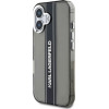 Karl Lagerfeld IML Stripe Logo Case for iPhone 16 Black - (KLHCP16SHCFCPSCK)