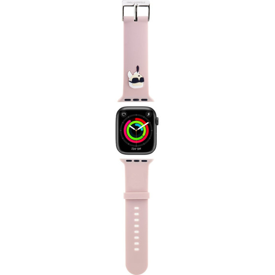 Karl Lagerfeld Karl Head NFT Watch Strap for Apple Watch 38/40/41 Pink - (KLAWMSLKNP)