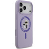 Karl Lagerfeld Liquid Silicone Karl and Choupette MagSafe Case for iPhone 17 Pro Max Purple - (KLHMP17XSCMKCRHU)