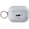 Karl Lagerfeld PU Embossed Choupette Head Case for AirPods Pro 2 Silver - (KLAP2PGCHPS)