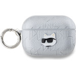 Karl Lagerfeld PU Embossed Choupette Head Case for AirPods Pro 2 Silver - (KLAP2PGCHPS)