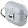 Karl Lagerfeld PU Embossed Choupette Head Case for AirPods Pro 2 Silver - (KLAP2PGCHPS)