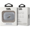 Karl Lagerfeld PU Embossed Karl and Choupette Heads Case for AirPods Pro 2 Silver - (KLAP2PGKCPS)
