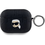Karl Lagerfeld PU Embossed Karl Head Case for AirPods Pro Black - (KLAPPGKIPK)