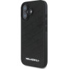 Karl Lagerfeld PU Quilted Pattern Case for iPhone 16 Black - (KLHCP16SPQKPMK)