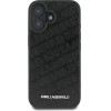 Karl Lagerfeld PU Quilted Pattern Case for iPhone 16 Black - (KLHCP16SPQKPMK)