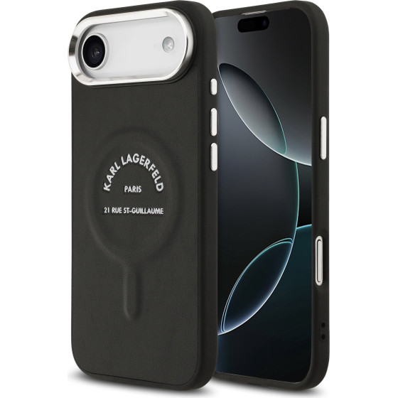 Karl Lagerfeld PU RSG Logo MagSafe Case for iPhone Air Black - (KLHMP17MPSKRSGEK)