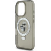 Karl Lagerfeld Ringstand Karl and Choupette MagSafe Case for iPhone 16 Pro Max Black - (KLHMP16XHMRSKCK)