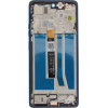 Motorola G75 5G LCD Display + Touch Unit + Front Cover Aqua Blue (Service Pack) - (5D68C28969)