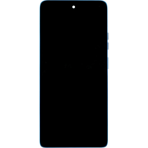 Motorola G75 5G LCD Display + Touch Unit + Front Cover Aqua Blue (Service Pack) - (5D68C28969)