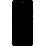 Motorola G86 LCD Display + Touch Unit + Front Cover Black (Spellbound) (Service Pack) - (5D68C30474)