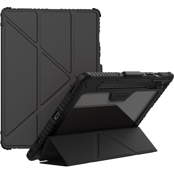 Nillkin Bumper PRO Protective Stand Case Multi-angle for Samsung Galaxy Tab S9/S10 FE Black - (57983126086)