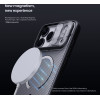 Nillkin CamShield PRO Magnetic Hard Case for Apple iPhone 17 Pro Max Transparent Black - (57983127582)