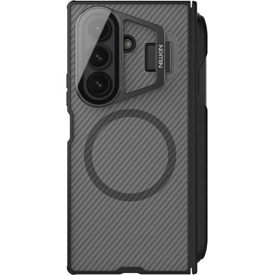 Nillkin CamShield Prop Magnetic Pen Slot Case for Samsung Galaxy Z Fold 7 Transparent Black - (57983126238)