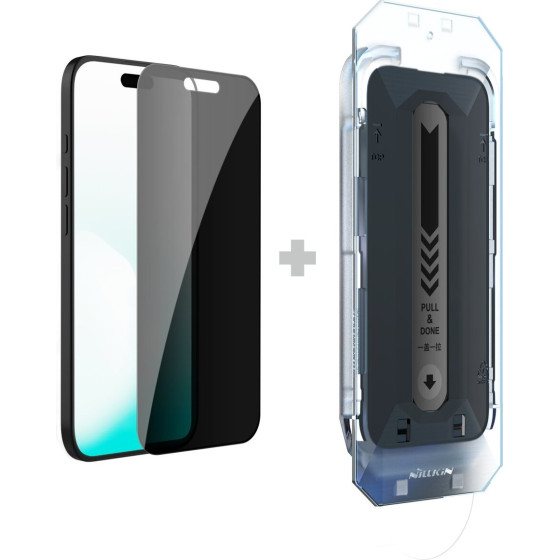 Nillkin Tempered Glass 0.25mm Guardian 2.5D for Apple iPhone 17 Black (with applicator) - (57983127538)