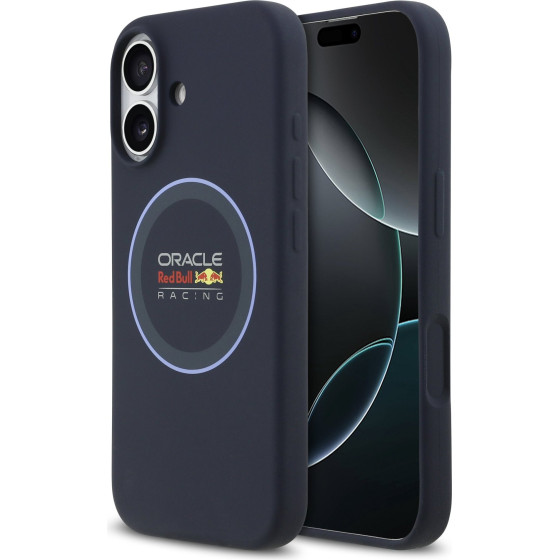 Red Bull Silicone Blue Ring MagSafe Case for iPhone 17 Navy - (RBHMP17S24SIILVB)