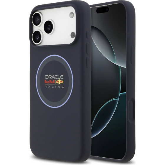 Red Bull Silicone Blue Ring MagSafe Case for iPhone 17 Pro Max Navy - (RBHMP17X24SIILVB)