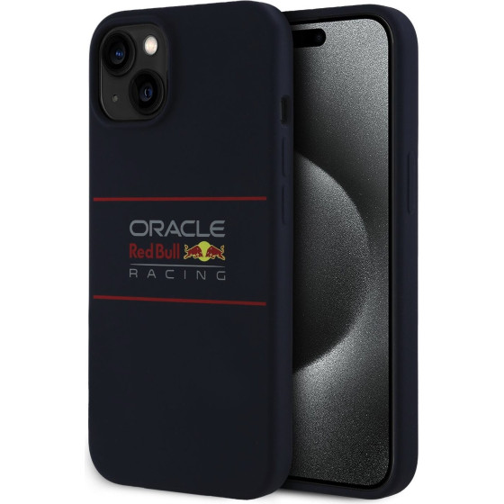 Red Bull Silicone Horizontal Logo MagSafe for iPhone 13 Navy - (RBHMP13M24SIHSRV)